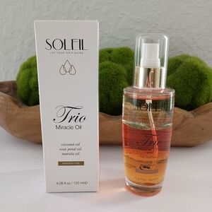 SOLEIL Trio Miracle Oil Coconut Rose Petal Marula Paraben Free 4.06 oz